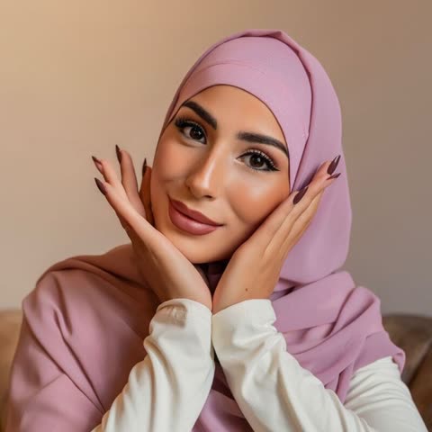 Shirin wearing a hijab